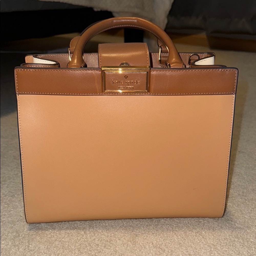 Kate Spade Tan and Brown Handbag